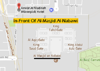 Hotel Anwar Al Madinah Moven pick Distance from Masjid Nabawi